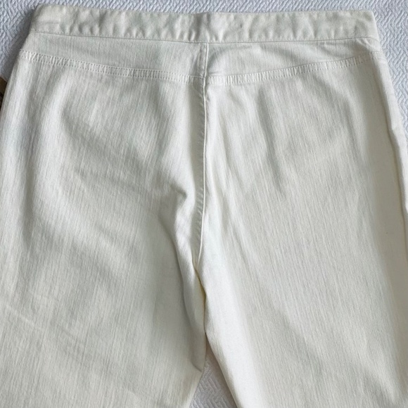 NWT Lauren Ralph Lauren Off-White Denim Slim Straight Pants/Jeans, Size 8 Petite - Picture 10 of 12